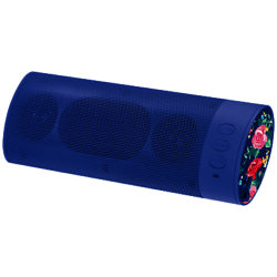 KitSound Boombar Bluetooth Portable Speaker with Built-In Mic Navy/ Rose Gold